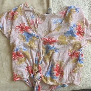 Small blouse. Flowers. Worn once.